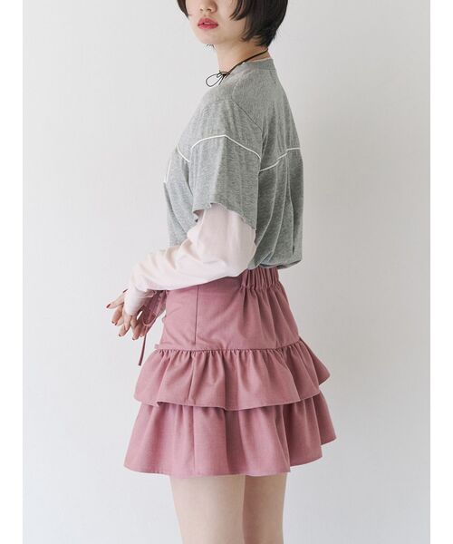 jouetie（ジュエティ）の「レースアップティアードミニスカパン