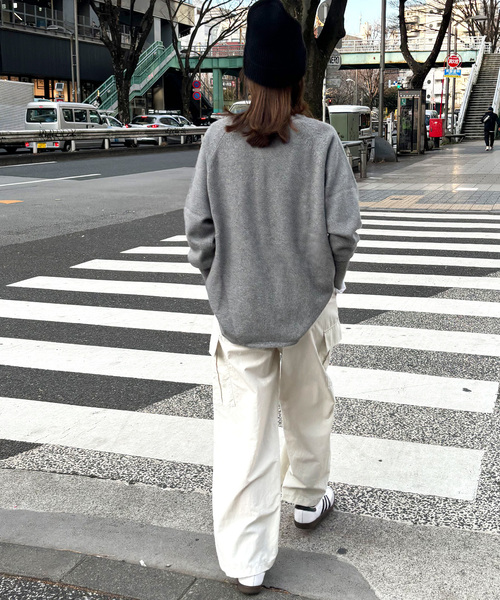 追加3》ウールミックス2wayビッグプルオーバー（ニット/セーター