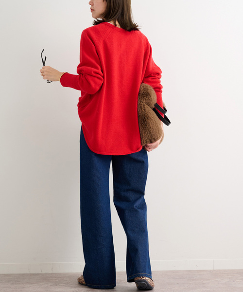 追加3》ウールミックス2wayビッグプルオーバー（ニット/セーター