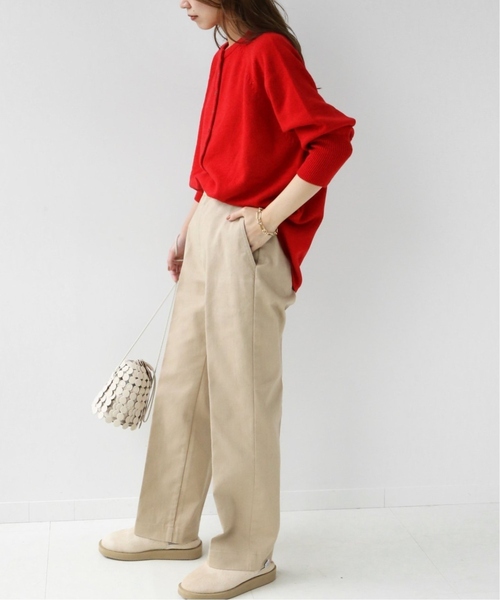 JOURNAL STANDARD relume（ジャーナルスタンダード　レリューム）の「《追加3》ウールミックス2wayビッグプルオーバー（ニット/セーター・レディース・ライトグレー/グレー/レッド・FREE）」の11枚目の写真