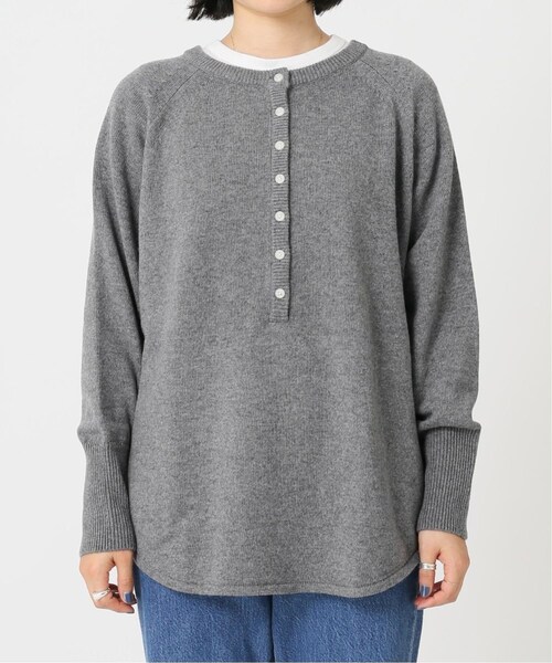 JOURNAL STANDARD relume（ジャーナルスタンダード　レリューム）の「《追加3》ウールミックス2wayビッグプルオーバー（ニット/セーター・レディース・ライトグレー/グレー/レッド・FREE）」の15枚目の写真