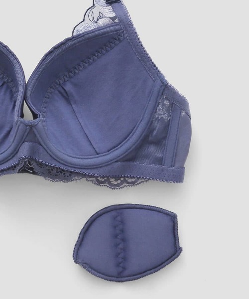 セール】ガーデンレースサテンブラジャー＆ショーツセット（ブラ