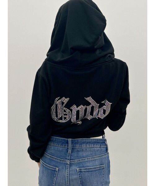 GYDA（ジェイダ）の「GYDA Short ラメパーカー（パーカー・レディース・グレー/オフホワイト/ブラック/パープル・FREE）」の17枚目の写真