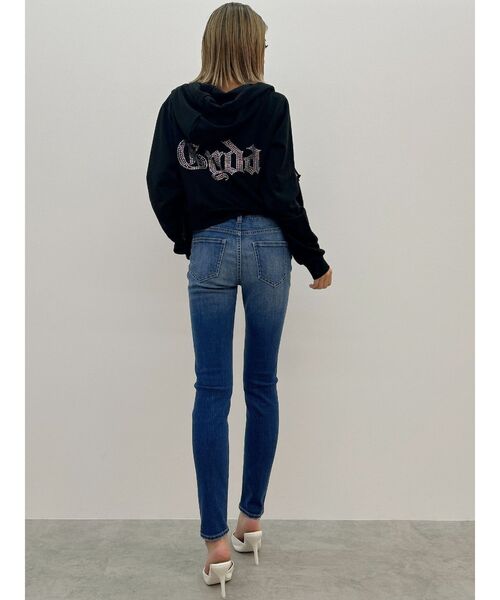 GYDA（ジェイダ）の「GYDA Short ラメパーカー（パーカー・レディース・グレー/オフホワイト/ブラック/パープル・FREE）」の20枚目の写真