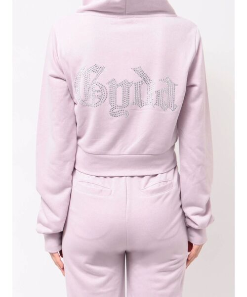 GYDA（ジェイダ）の「GYDA Short ラメパーカー（パーカー・レディース・グレー/オフホワイト/ブラック/パープル・FREE）」の7枚目の写真