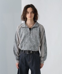 HARE | ハーフZIPジャガードキリカエスウェット(HARE)(スウェット)