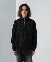 HARE | ハーフZIPジャガードキリカエスウェット(HARE)(スウェット)