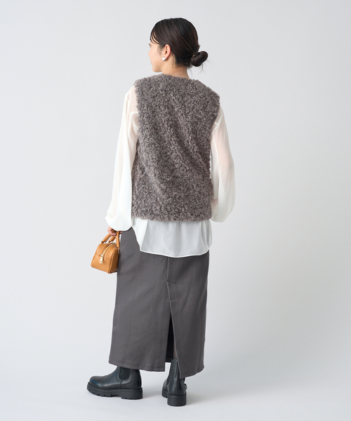 IENA フェイクファーベスト WEB限定/追加2》フェイクファーベスト（その他アウター）｜IENA