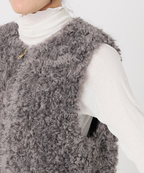 WEB限定/追加2》フェイクファーベスト（その他アウター）｜IENA