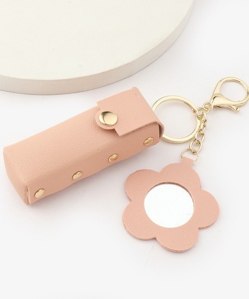 F&D : リップケース＆フラワーミラーバッグチャーム