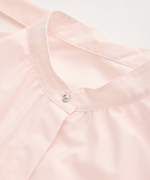 ROPE' PICNIC（ロペピクニック）の「【花粉ガード・防シワ】ボリューム袖ボウタイブラウス（シャツ/ブラウス・レディース・オフホワイト/ピンク/ネイビー/サックスブルー・38）」の8枚目の写真