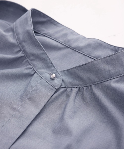 ROPE' PICNIC（ロペピクニック）の「【花粉ガード・防シワ】ボリューム袖ボウタイブラウス（シャツ/ブラウス・レディース・オフホワイト/ピンク/ネイビー/サックスブルー・38）」の5枚目の写真