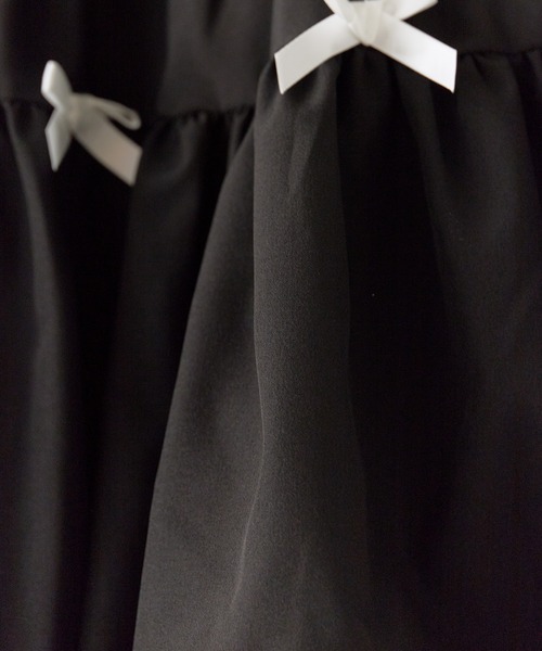 BLANK (ブランク)の「▲Front Ribbon Balloon Skirt / フロントリボンバルーンスカート(スカート・レディース・ホワイト/ブラック・FREE)」の7枚目の写真