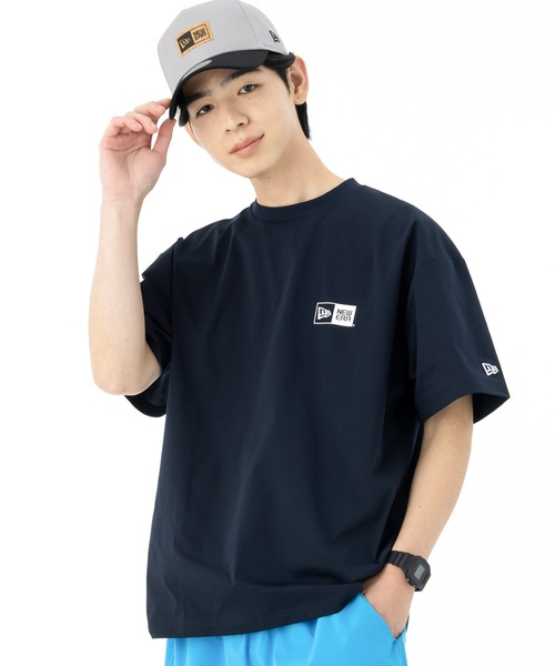 ニューエラアウトドア オーバーサイズ半袖Tシャツ BOXLOGO 吸汗速乾UV