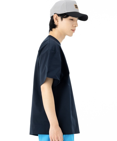 ニューエラアウトドア オーバーサイズ半袖Tシャツ BOXLOGO 吸汗