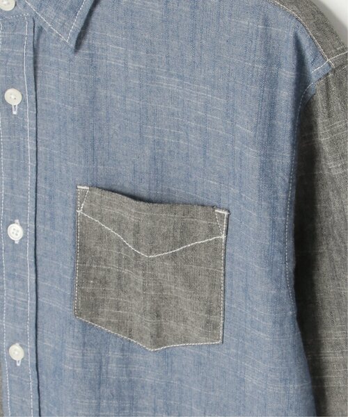 VENCEEXCHANGE(ヴァンスエクスチェンジ)の「ダンガリーレギュラーシャツ(シャツ/ブラウス・メンズ・ブラック/ブルー/その他1・M/L)」の12枚目の写真