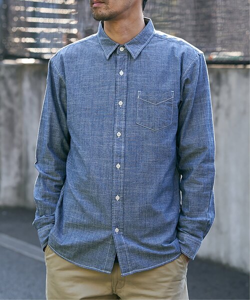 VENCEEXCHANGE(ヴァンスエクスチェンジ)の「ダンガリーレギュラーシャツ(シャツ/ブラウス・メンズ・ブラック/ブルー/その他1・M/L)」の15枚目の写真