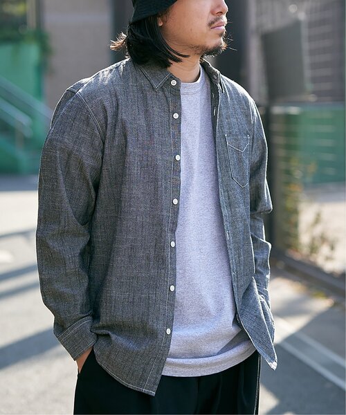 VENCEEXCHANGE(ヴァンスエクスチェンジ)の「ダンガリーレギュラーシャツ(シャツ/ブラウス・メンズ・ブラック/ブルー/その他1・M/L)」の21枚目の写真