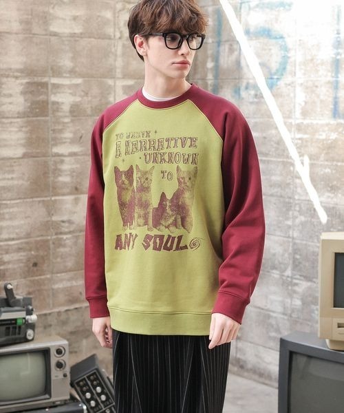 PBLIM(ページボーイリム)の「《UNISEX》パンクキャットスウェット(スウェット・レディース・ブルー/グリーン/アイボリー・MEDIUM/LARGE)」の14枚目の写真