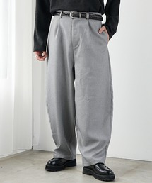 【MinoriTY】さらさらヘザーカーブスラックス バルーンシルエットスラックス メンズ 春服