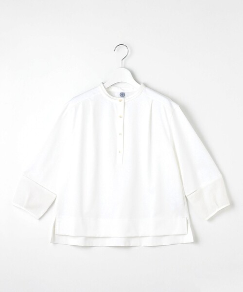 J.PRESS(ジェイプレス)の「【洗える】プレーティングジャージー バンドカラー カットソー(Tシャツ/カットソー・レディース・ホワイト系/ピンク系/サックスブルー系・MEDIUM/LARGE)」の14枚目の写真