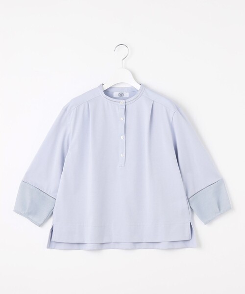 J.PRESS(ジェイプレス)の「【洗える】プレーティングジャージー バンドカラー カットソー(Tシャツ/カットソー・レディース・ホワイト系/ピンク系/サックスブルー系・MEDIUM/LARGE)」の16枚目の写真