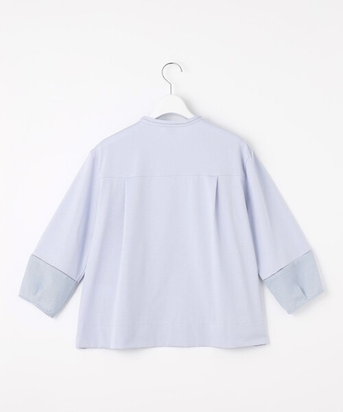 J.PRESS(ジェイプレス)の「【洗える】プレーティングジャージー バンドカラー カットソー(Tシャツ/カットソー・レディース・ホワイト系/ピンク系/サックスブルー系・MEDIUM/LARGE)」の17枚目の写真
