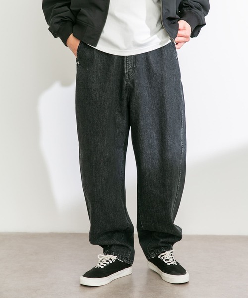 URBAN RESEARCH Sonny Label(アーバンリサーチサニーレーベル)の「デニムバレルパンツ(デニムパンツ・メンズ・インディゴブルー/グレー/ブラック・LARGE/MEDIUM)」の9枚目の写真