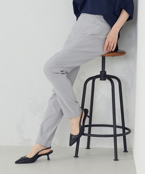 COMME CA ISM（コムサイズム）の「【美しいベーシックパンツ】サマーハイテンションパンツ（その他パンツ・レディース・グレイッシュベージュ/ネイビー/ブラック/サックスブルー・SMALL/MEDIUM/LARGE/X-LARGE/XX-LARGE/X-SMALL/XX-SMALL）」の11枚目の写真