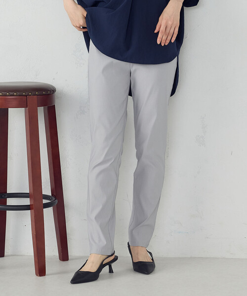 COMME CA ISM（コムサイズム）の「【美しいベーシックパンツ】サマーハイテンションパンツ（その他パンツ・レディース・グレイッシュベージュ/ネイビー/ブラック/サックスブルー・SMALL/MEDIUM/LARGE/X-LARGE/XX-LARGE/X-SMALL/XX-SMALL）」の12枚目の写真