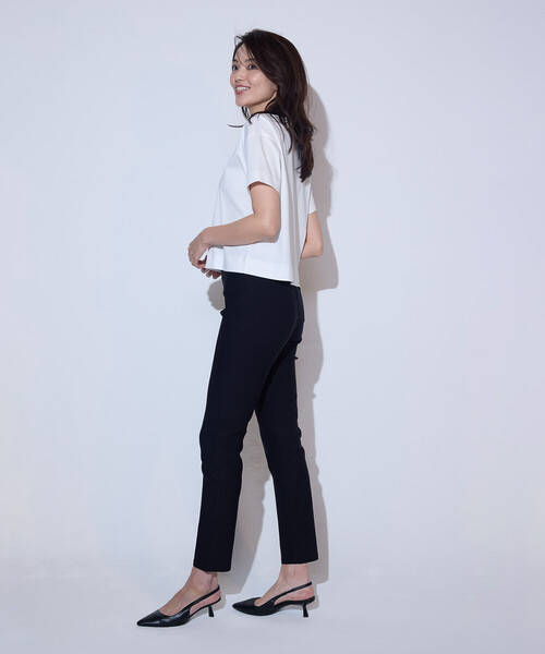 COMME CA ISM（コムサイズム）の「【美しいベーシックパンツ】サマーハイテンションパンツ（その他パンツ・レディース・グレイッシュベージュ/ネイビー/ブラック/サックスブルー・SMALL/MEDIUM/LARGE/X-LARGE/XX-LARGE/X-SMALL/XX-SMALL）」の14枚目の写真