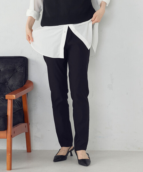 COMME CA ISM（コムサイズム）の「【美しいベーシックパンツ】サマーハイテンションパンツ（その他パンツ・レディース・グレイッシュベージュ/ネイビー/ブラック/サックスブルー・SMALL/MEDIUM/LARGE/X-LARGE/XX-LARGE/X-SMALL/XX-SMALL）」の18枚目の写真