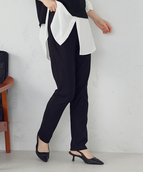 COMME CA ISM（コムサイズム）の「【美しいベーシックパンツ】サマーハイテンションパンツ（その他パンツ・レディース・グレイッシュベージュ/ネイビー/ブラック/サックスブルー・SMALL/MEDIUM/LARGE/X-LARGE/XX-LARGE/X-SMALL/XX-SMALL）」の19枚目の写真