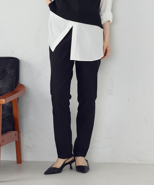 COMME CA ISM（コムサイズム）の「【美しいベーシックパンツ】サマーハイテンションパンツ（その他パンツ・レディース・グレイッシュベージュ/ネイビー/ブラック/サックスブルー・SMALL/MEDIUM/LARGE/X-LARGE/XX-LARGE/X-SMALL/XX-SMALL）」の20枚目の写真