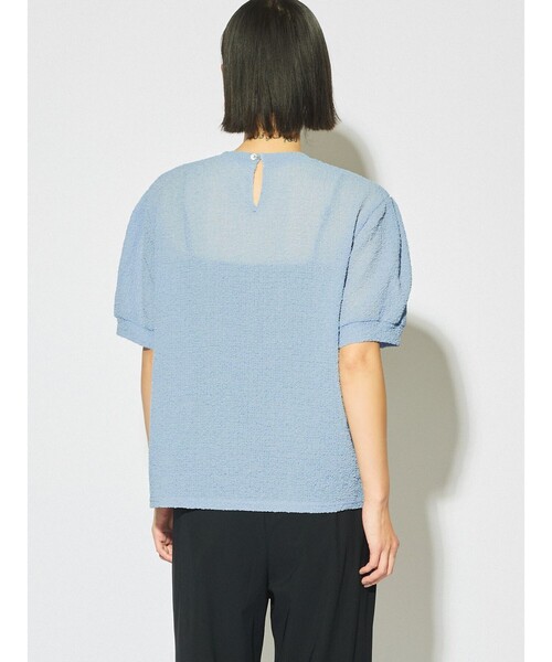 tシャツ MIDIUMISOLID for Ladies シアークルーネックパフスリーブプルオーバー レディース MARcourt｜MIDIUMISOLID for Ladies シアークルーネック