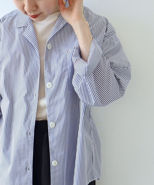オーバーサイズ ストライプ シャツ #_（シャツ/ブラウス）｜Port