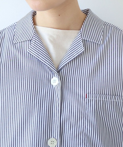 PAR ICI（パーリッシィ）の「無地/ストライプ マリンオーバーシャツ（シャツ/ブラウス・レディース・ネイビー/ホワイト×ブルー/ネイビー×ホワイト・FREE）」の18枚目の写真
