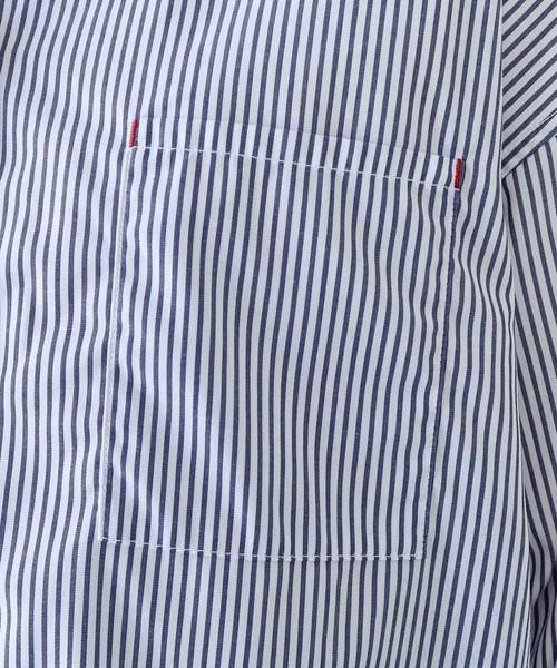 PAR ICI（パーリッシィ）の「無地/ストライプ マリンオーバーシャツ（シャツ/ブラウス・レディース・ネイビー/ホワイト×ブルー/ネイビー×ホワイト・FREE）」の9枚目の写真