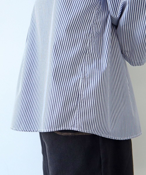 PAR ICI（パーリッシィ）の「無地/ストライプ マリンオーバーシャツ（シャツ/ブラウス・レディース・ネイビー/ホワイト×ブルー/ネイビー×ホワイト・FREE）」の13枚目の写真
