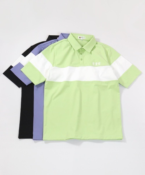 Picone CLUB(ピッコーネクラブ)の「【メンズ】UV冷感バイカラーポロシャツ(ポロシャツ・メンズ・ライトブルー/ブラック/ライトグリーン・LL/L/M)」の15枚目の写真