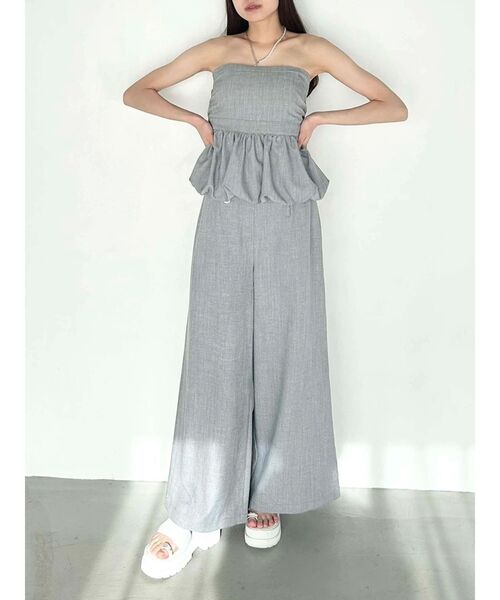 CALNAMUR（カルナムール）の「BALLOON BARE TOPS/バルーンベアトップス【セットアップ着用可】（チューブトップ・レディース・グレー/ネイビー/その他1・FREE）」の13枚目の写真