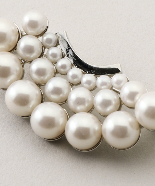 Spick & Span（スピックアンドスパン）の「IRIS 47/イリスフォーセブン heather brooch　BO142（ブローチ/コサージュ・レディース・ホワイト・FREE）」の5枚目の写真