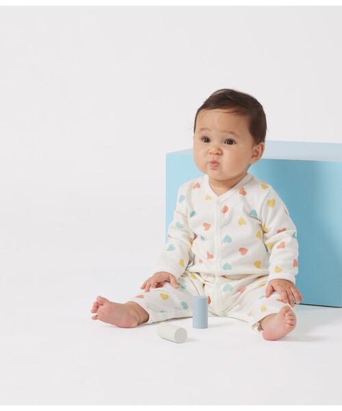 2点まとめ売り　PETIT BATEAU  プチバトー　ロンパース セール】半袖ロンパース（ロンパース）｜PETIT BATEAU