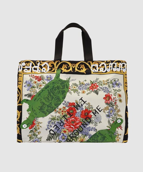 ＊じゅんじゅん様＊トートバッグ　ハンドメイド トートバッグ 肩掛け 綿100% / ジャングル刺繍トートバッグ 全2