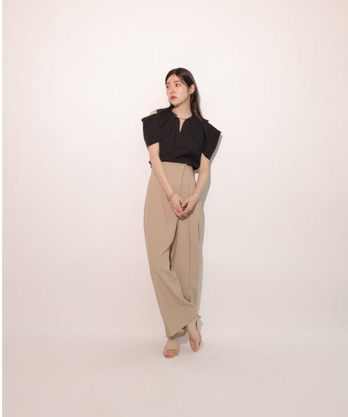 Rirandture リランドチュール　ハイウェストショートパンツ Rirandture（リランドチュール）の「ベルテッドハイウエスト