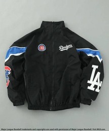 ナイロンジャケット（ブラック/黒色系・バックプリント