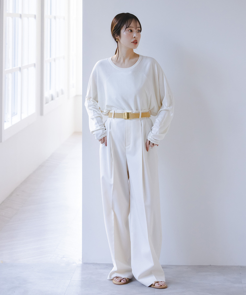 Noble(ノーブル)の「ATELIER AMBOISE/アトリエ アンボワーズ スエードガチャベルト(ベルト・レディース・ベージュ・80)」の2枚目の写真
