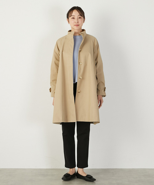 MELROSE claire(メルローズ クレール)の「【スタンドカラーテントミドルコート】(その他アウター・レディース・ベージュ/ネイビー/カーキ・FREE)」の8枚目の写真