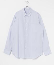 ATON 長袖シャツ ライトブルー ATON 「ATON」 長袖シャツ 4 サックスブルー メンズ : ZOZOTOWN