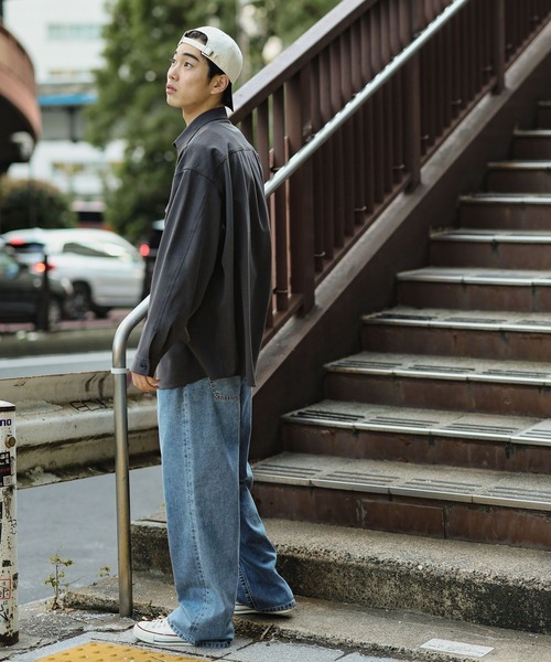 niko and...(ニコアンド)の「TRダブルポケットシャツ(シャツ/ブラウス・メンズ・ブラック/チャコール・MEDIUM/LARGE)」の4枚目の写真